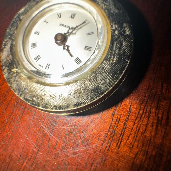 VTG Bradley Pendant Watch Gold Tone Mechanical Movement Swiss Made - Picture 8 of 16